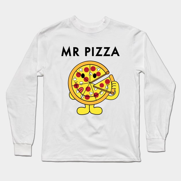 Mr Pizza Long Sleeve T-Shirt by Woah_Jonny